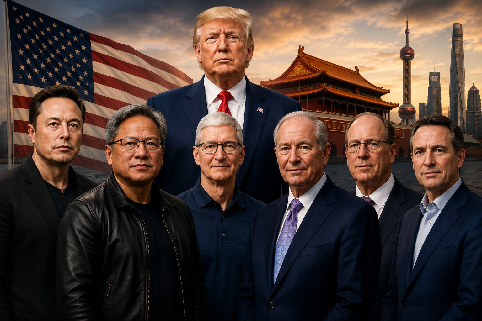 President Trump's economic and technology delegation to Beijing &mdash; the Dream Team